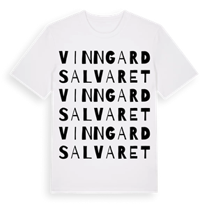 Vinngardsalvaret ordlek t-shirt – ekologisk bomull t-shirt från Pinshirt