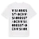 White t-shirt med Visborgsstaden ordlek t-shirt