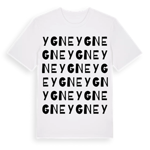 Ygne ordlek t-shirt – ekologisk bomull t-shirt från Pinshirt