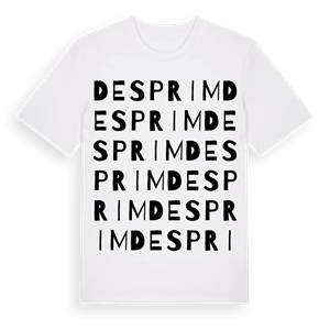 Desprim ordlek t-shirt – ekologisk bomull t-shirt från Pinshirt