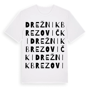 Drežnik Brezovički ordlek t-shirt – ekologisk bomull t-shirt från Pinshirt