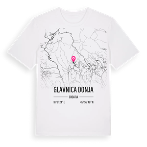 Glavnica Donja karta t-shirt – ekologisk bomull t-shirt från Pinshirt