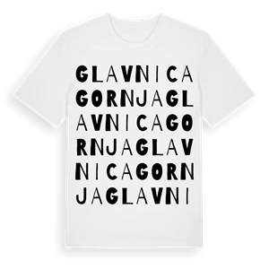 Glavnica Gornja ordlek t-shirt – ekologisk bomull t-shirt från Pinshirt