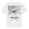 Grad Zagreb karta t-shirt