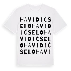 Havidić Selo ordlek t-shirt – ekologisk bomull t-shirt från Pinshirt