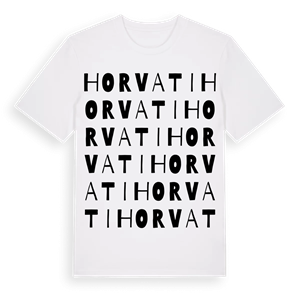Horvati ordlek t-shirt – ekologisk bomull t-shirt från Pinshirt