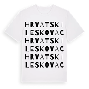 Hrvatski Leskovac ordlek t-shirt – ekologisk bomull t-shirt från Pinshirt