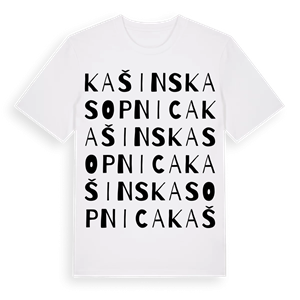 Kašinska Sopnica ordlek t-shirt – ekologisk bomull t-shirt från Pinshirt