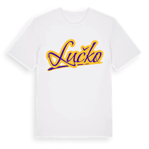 Lučko baseball t-shirt – ekologisk bomull t-shirt från Pinshirt