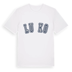 Lučko college t-shirt – ekologisk bomull t-shirt från Pinshirt