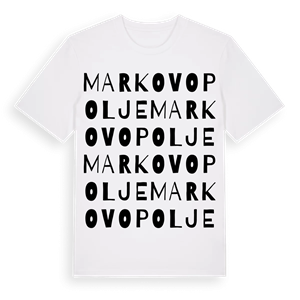 Markovo Polje ordlek t-shirt – ekologisk bomull t-shirt från Pinshirt