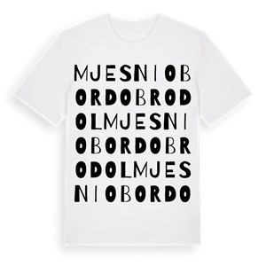 Mjesni obor Dobrodol ordlek t-shirt – ekologisk bomull t-shirt från Pinshirt