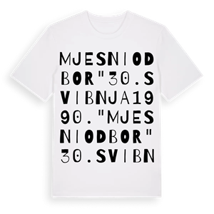 Mjesni odbor "30. svibnja 1990." ordlek t-shirt – ekologisk bomull t-shirt från Pinshirt