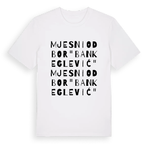 Mjesni odbor "Ban Keglević" ordlek t-shirt – ekologisk bomull t-shirt från Pinshirt