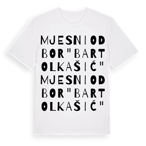 Mjesni odbor "Bartol Kašić" ordlek t-shirt – ekologisk bomull t-shirt från Pinshirt