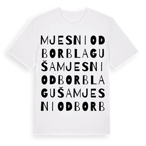 Mjesni odbor Blaguša ordlek t-shirt – ekologisk bomull t-shirt från Pinshirt