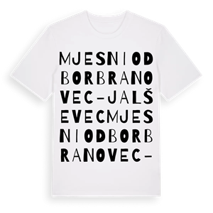 Mjesni odbor Branovec - Jalševec ordlek t-shirt – ekologisk bomull t-shirt från Pinshirt