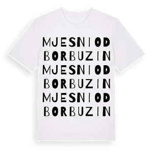Mjesni odbor Buzin ordlek t-shirt – ekologisk bomull t-shirt från Pinshirt