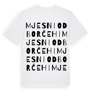 Mjesni odbor Čehi ordlek t-shirt – ekologisk bomull t-shirt från Pinshirt
