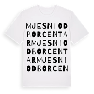 Mjesni odbor Centar ordlek t-shirt – ekologisk bomull t-shirt från Pinshirt