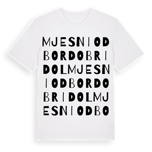 Mjesni odbor Dobri dol ordlek t-shirt – ekologisk bomull t-shirt från Pinshirt