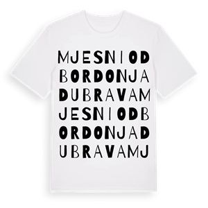 Mjesni odbor Donja Dubrava ordlek t-shirt – ekologisk bomull t-shirt från Pinshirt
