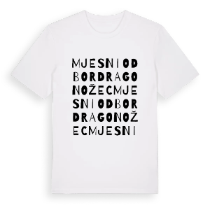 Mjesni odbor Dragonožec ordlek t-shirt – ekologisk bomull t-shirt från Pinshirt