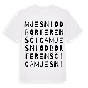 Mjesni odbor Ferenščica ordlek t-shirt – ekologisk bomull t-shirt från Pinshirt