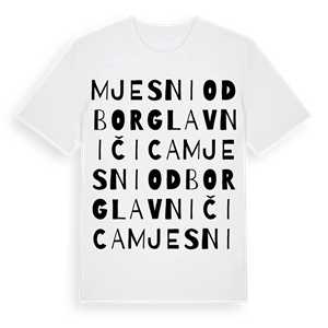 Mjesni odbor Glavničica ordlek t-shirt – ekologisk bomull t-shirt från Pinshirt