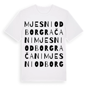 Mjesni odbor Gračani ordlek t-shirt – ekologisk bomull t-shirt från Pinshirt