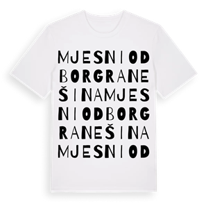 Mjesni odbor Granešina ordlek t-shirt – ekologisk bomull t-shirt från Pinshirt