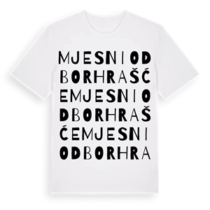 Mjesni odbor Hrašće ordlek t-shirt – ekologisk bomull t-shirt från Pinshirt