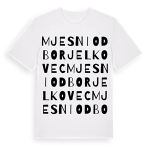Mjesni odbor Jelkovec ordlek t-shirt – ekologisk bomull t-shirt från Pinshirt