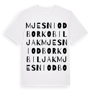 Mjesni odbor Kobiljak ordlek t-shirt – ekologisk bomull t-shirt från Pinshirt
