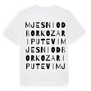 Mjesni odbor Kozari putevi ordlek t-shirt – ekologisk bomull t-shirt från Pinshirt