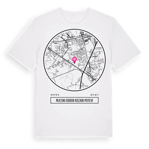 Mjesni odbor Kozari putevi t-shirt – ekologisk bomull t-shirt från Pinshirt