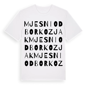 Mjesni odbor Kozjak ordlek t-shirt – ekologisk bomull t-shirt från Pinshirt