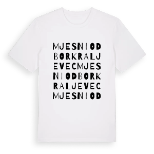 Mjesni odbor Kraljevec ordlek t-shirt – ekologisk bomull t-shirt från Pinshirt