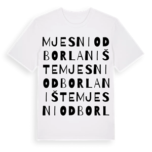 Mjesni odbor Lanište ordlek t-shirt – ekologisk bomull t-shirt från Pinshirt