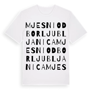 Mjesni odbor Ljubljanica ordlek t-shirt – ekologisk bomull t-shirt från Pinshirt