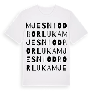 Mjesni odbor Luka ordlek t-shirt – ekologisk bomull t-shirt från Pinshirt