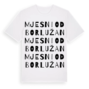 Mjesni odbor Lužan ordlek t-shirt – ekologisk bomull t-shirt från Pinshirt