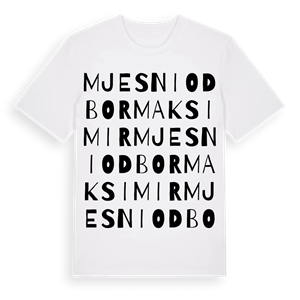 Mjesni odbor Maksimir ordlek t-shirt – ekologisk bomull t-shirt från Pinshirt
