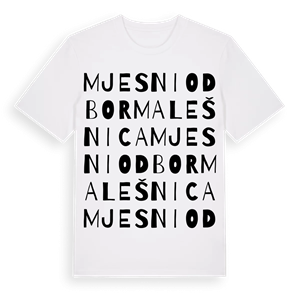 Mjesni odbor Malešnica ordlek t-shirt – ekologisk bomull t-shirt från Pinshirt