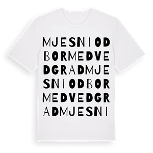 Mjesni odbor Medvedgrad ordlek t-shirt – ekologisk bomull t-shirt från Pinshirt