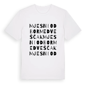 Mjesni odbor Medveščak ordlek t-shirt – ekologisk bomull t-shirt från PinShirt