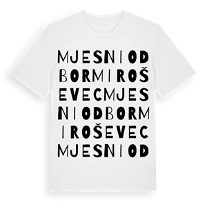 Mjesni odbor Miroševec ordlek t-shirt – ekologisk bomull t-shirt från Pinshirt