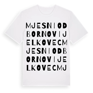 Mjesni odbor Novi Jelkovec ordlek t-shirt – ekologisk bomull t-shirt från Pinshirt