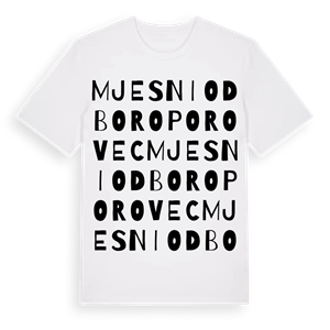 Mjesni odbor Oporovec ordlek t-shirt – ekologisk bomull t-shirt från Pinshirt