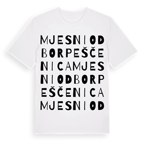 Mjesni odbor Peščenica ordlek t-shirt – ekologisk bomull t-shirt från Pinshirt